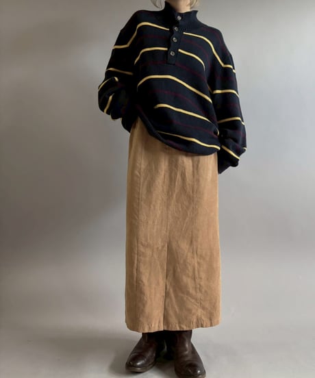 【USED】 Suede Long Skirt / 260117-013