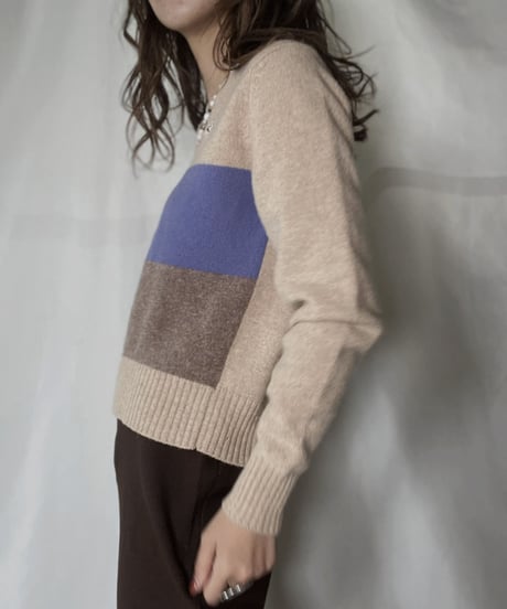 【USED】   LACOSTE Knit Top⑤/211126-011