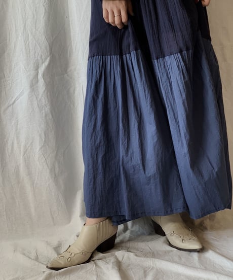 【RE;CIRCLE】 Remake Indy Cotton MUJI one-piece③/210331-003