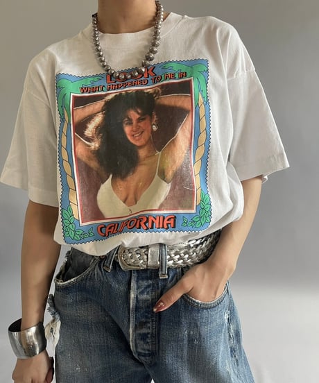 【USED】  Made in USA Screen Stars Vest 90's Person T-Shirt /240824-009