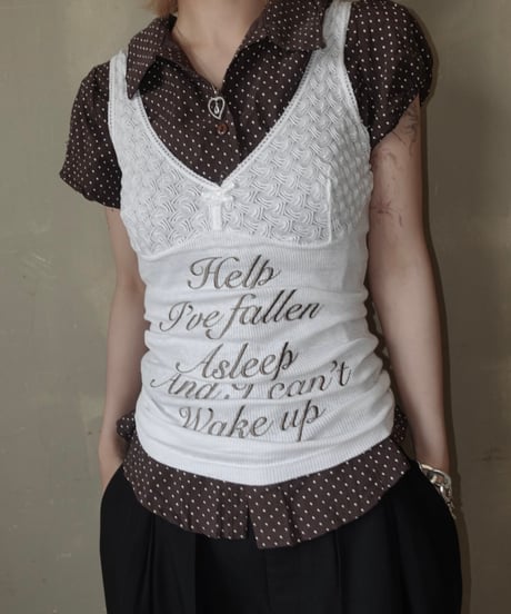 【RE;CIRCLE】 Re Embroidered Camisole Top  /  250724-023