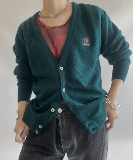 【USED】IZOD Acrylic Cardigan/ 230909-020