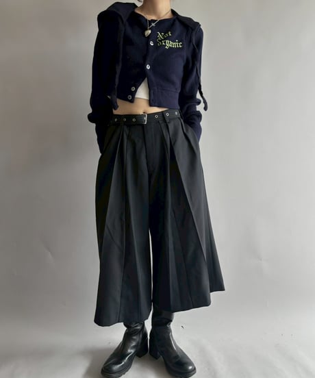 【RE;CIRCLE】 RE Hooded Acrylic Short Cardigan / 251016-005