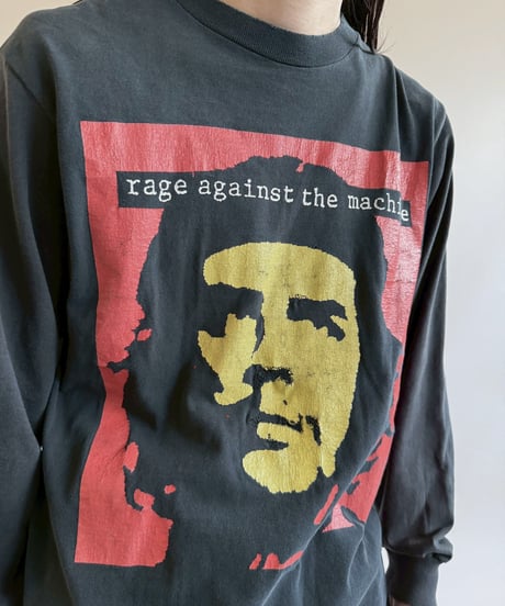 【USED】 90's  RAGE AGAINST THE MACHINE Docking Sleeve L/S T-Shirt /250621-048