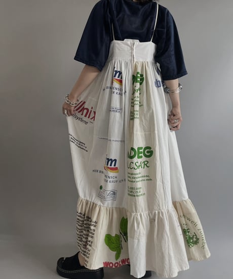 【RE;CIRCLE】RE Eco-Friendly Bag Camisole Long One-piece / 230622-013