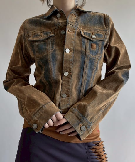 【USED】 Velour Design Jacket / 260314-020