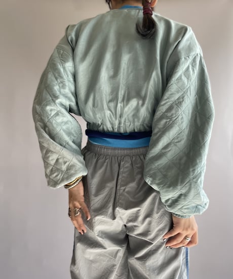 【USED】 Made From Vintage Material Zipup Top / 221217-006