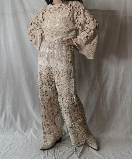 【RE;CIRCLE】 RE Crocket Patchwork Pants②/210521-066