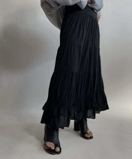【USED】 Cotton Long Skirt / 220423-032