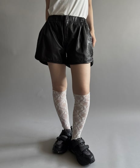 【USED】 Leather Shorts / 250913-003