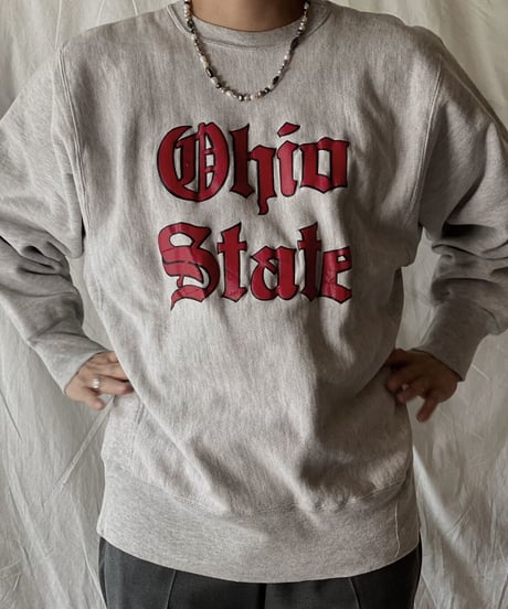 【USED】 80's USA Champion Reverse Weave Ohio State/210324-021