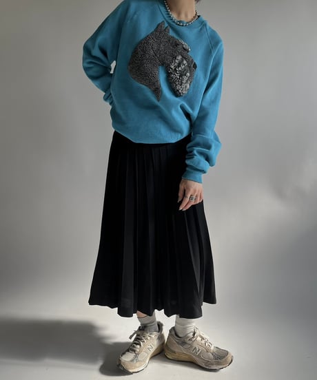 【USED】 Wool Pleats Skirt/250118-021