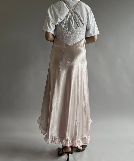 【USED】 Patterned Camisole Long One-Piece /240803-031