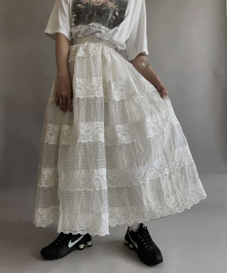 【USED】 Poly Long Skirt / 230603-016