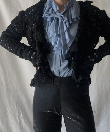 【USED】Crochet Knit Cardigan③/210217-041