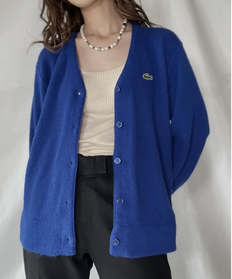 【USED】   LACOSTE Knit Cardigan⑧/211126-016