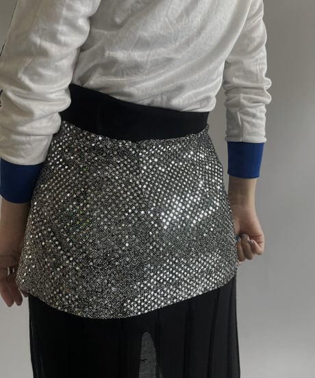 【USED】 Spangle mini Skirt /230902-017