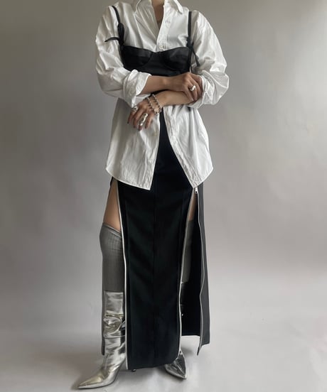 【RE;CIRCLE】 Re Front Zip Skirt/ 241003-002