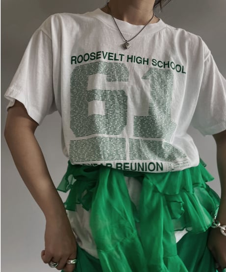 【USED】 Made in USA ROOSEVELT HIGH SCOOL T-Shirt / 230715-017