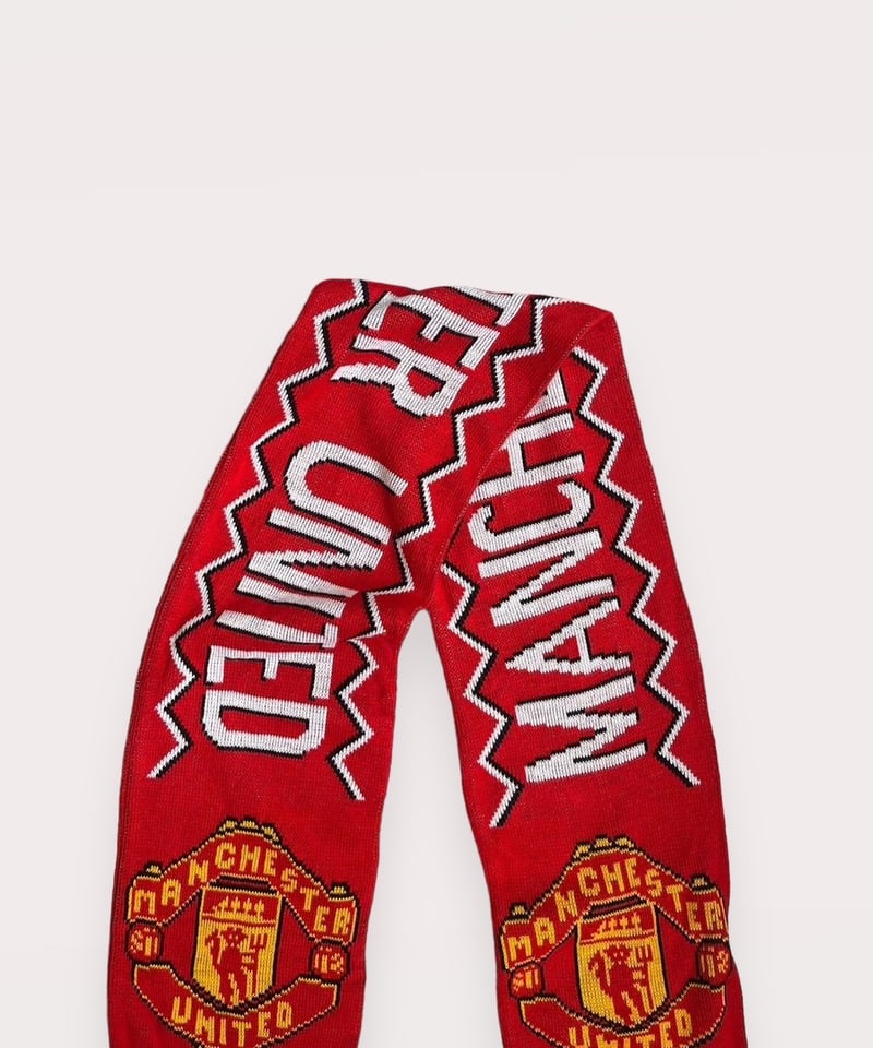 USED】 Knit Soccer Muffler MANCHESTER UNITED/ 2