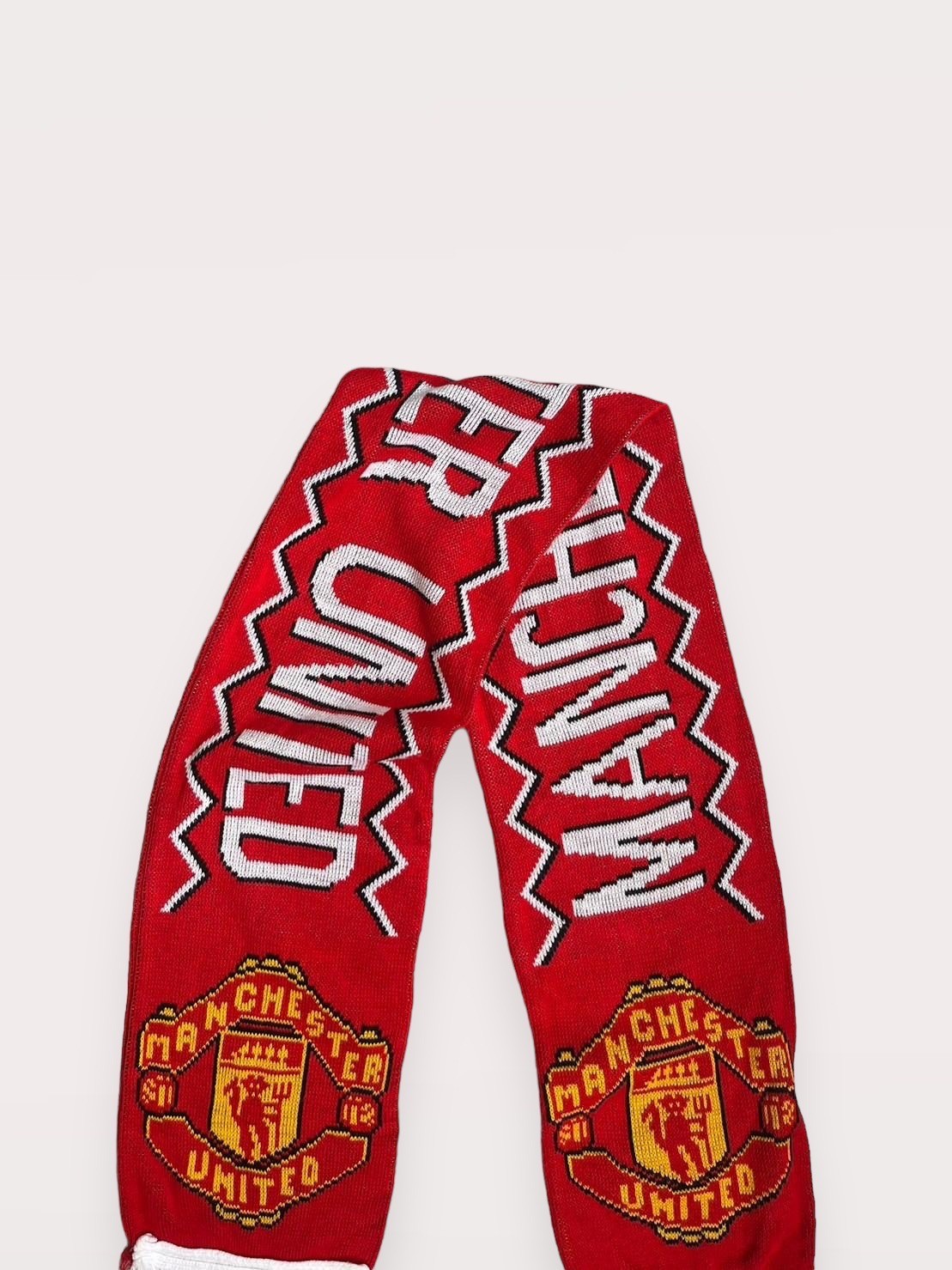 USED】 Knit Soccer Muffler MANCHESTER UNITED/ 2