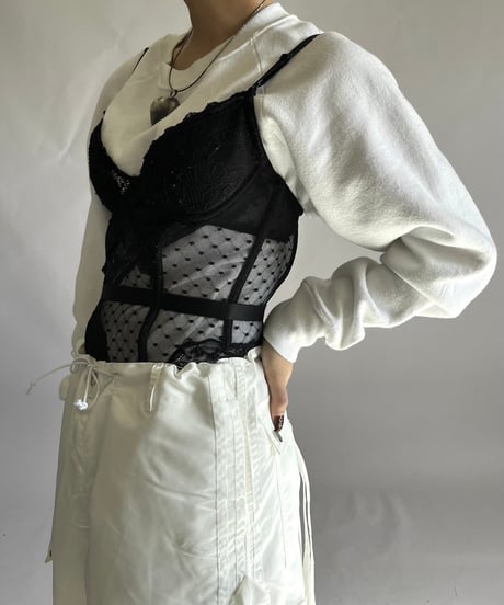 【USED】 Sheer Camisole Top /241207-035