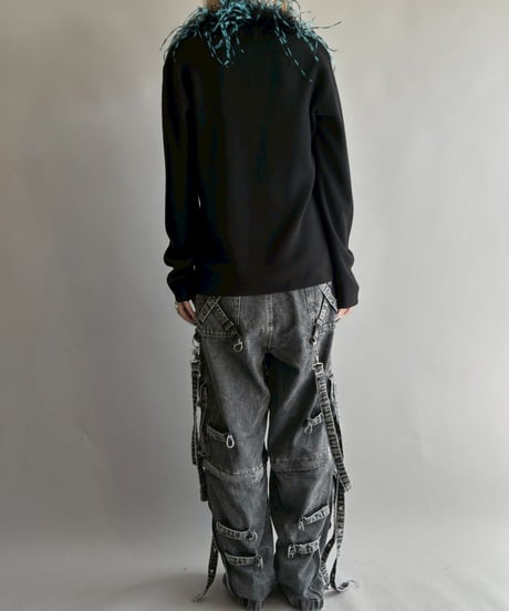 【USED】 TRIPPPRS X-Strap Paint Fog Wash Denim / 251018-009