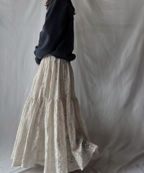 【USED】 Lace Long Skirt/211028-013