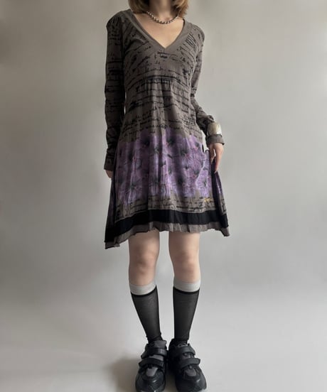 【USED】 Desigual.  L/S design One-Piece  /250906-020