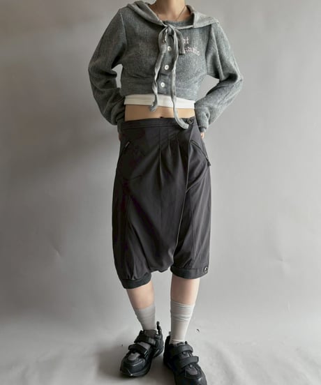 【RE;CIRCLE】 RE Hooded Acrylic Short Cardigan / 251016-009