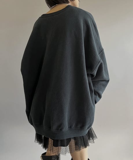【Mashup Products】 Silk Screen L/S Sweat Top/  240217-006