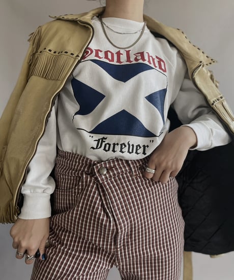 【USED】 Hanes Sweat Shirt 'Scotland Forever' / 230102-003