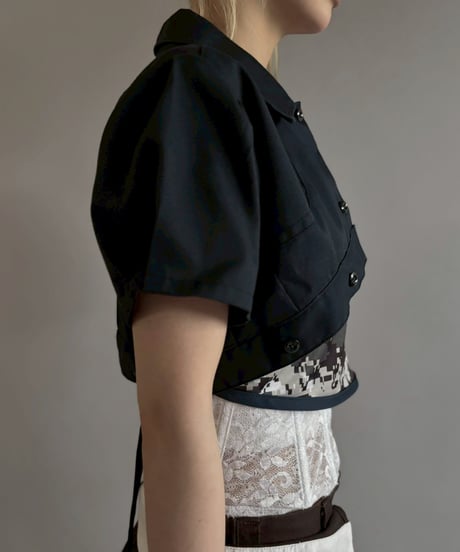 【Chinatsu Aoyama】 RE Makers Shirt Navy / 260702-016