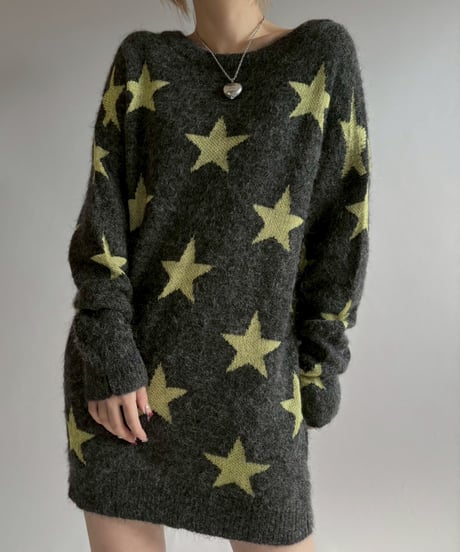【USED】 N°21 Star Pattern Long Knit / 251227-018