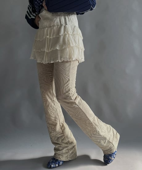 【USED 】I.AM. GIA Patterned Sheer Pants/ 240224-022