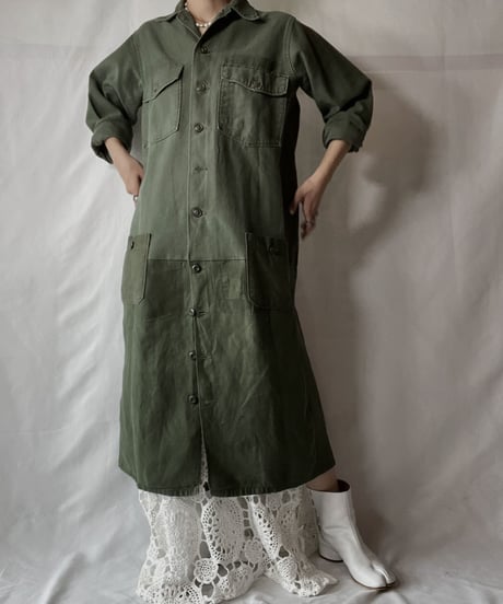 【RE;CIRCLE】  RE Fatigue One-piece Shirt②/20210819-045