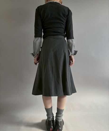 【RE;CIRCLE】 RE Suit Pleats Wrap Skirt/ 260108-013