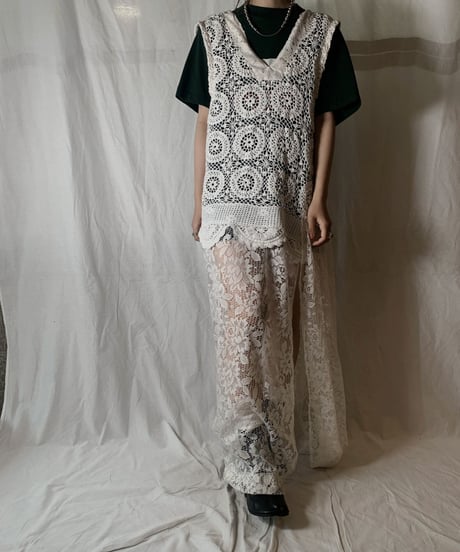 【RE;CIRCLE】 RE Lace N/S One-piece①/210714-005