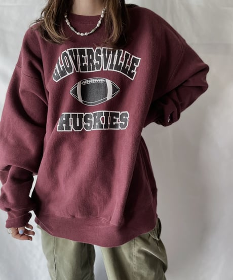 【USED】   Champion Reverse Weave Sweat GLOVERSVILLE/211007-024