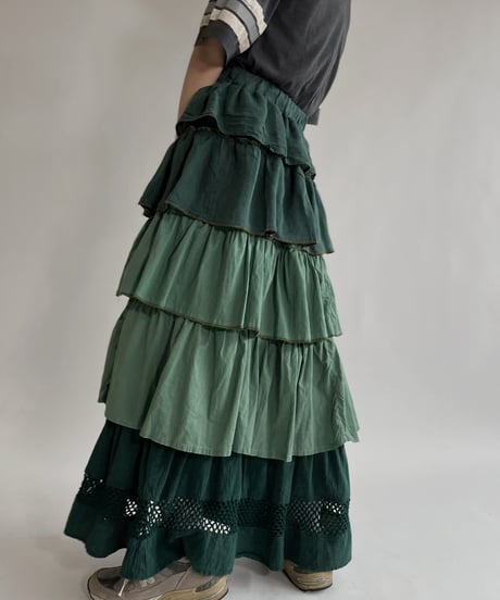 【RE;CIRCLE】 RE Indian Cotton Skirt / 220503-015