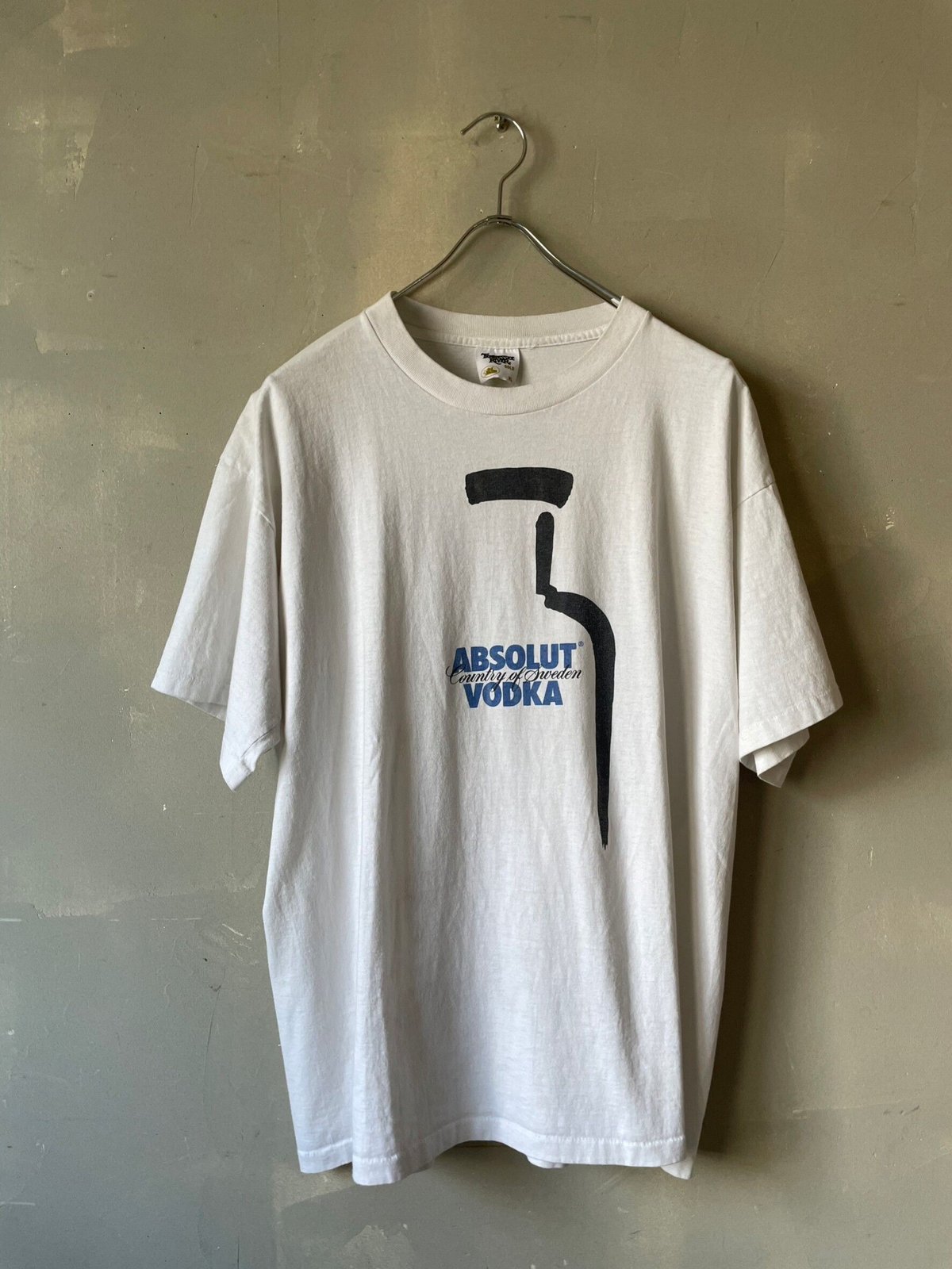 USED】 Made in USA ABSOLUT VODKA S/S T-Shirts /