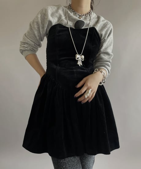 【USED】 Velour One-Piece /240414-020
