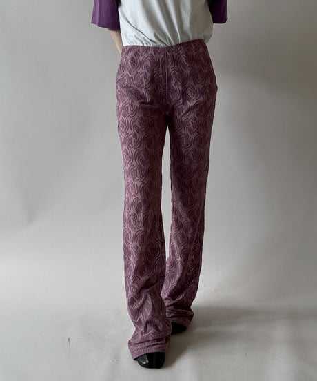 【USED】 I.AM.GIA Patterned Sheer Flare Pants /250628-017