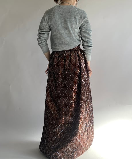 【USED】 Spangle Long Skirt / 241124-027