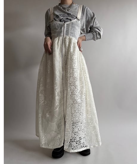 【RE;CIRCLE】 Re Parachute Lace Jump Skirt/ 250320-002