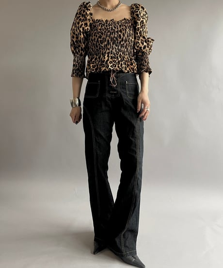 【USED】Leopard Patterned Top /240907-016