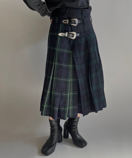 【RE;CIRCLE】 RE Kilt Skirt Long / 250206-006