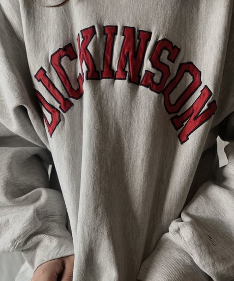 【USED】 90's USA Champion Reverse Weave DICKINSON/210324-010