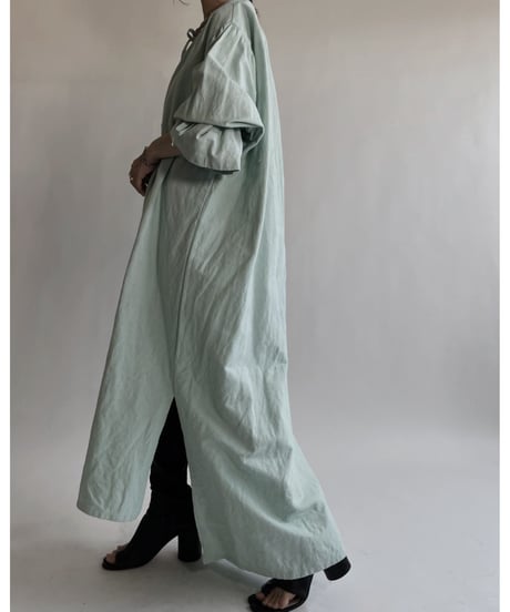 【RE;CIRCLE】RE Dyed French Mattress Cover One-piece -Aqua Green- / 220512-009