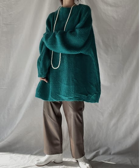 【USED】    Mohair Knit Top②/211216-003